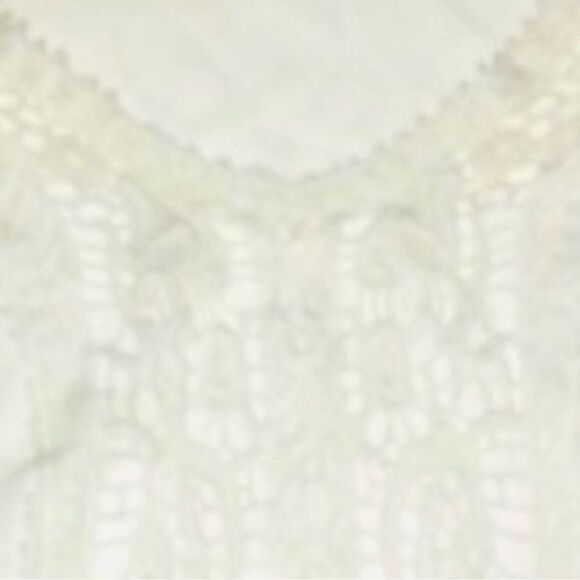 🍭 Boho LC Lauren Conrad White/Cream Lacy Sleeveless Peplum Camisole Top Size XS - Picture 5 of 16